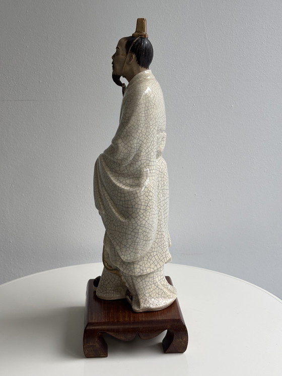 Statuetta vintage in ceramica Shiwan proveniente dalla Cina – Oggetti decorativi, Wood (photo 2 of 13)
