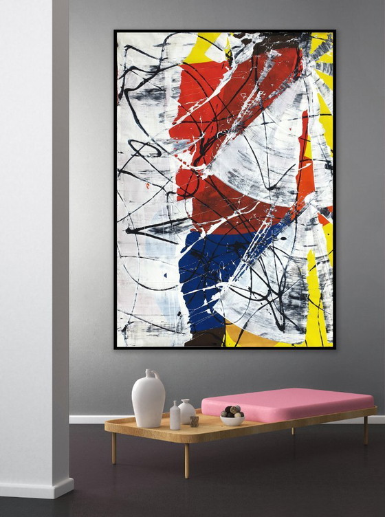 Image 1 of Jürgen Angeler - Red Flower - 215 x 150 cm