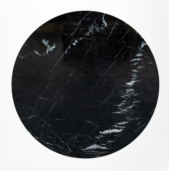 Originele Ronde Knoll Tulip Eettafel (120cm) In Nero Marquina Glanzend In NIEUWSTAAT!! Eero Saarinen – Marble (photo 3 of 15)