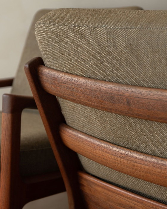 Image 1 of Vintage Senator Armchairs by Ole Wanscher for Cado Set of 2 | Danish Teak Lounge Chairs | Scandinavian Modern | 1960s