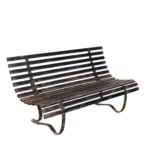 Banc en métal émaillé, 1960