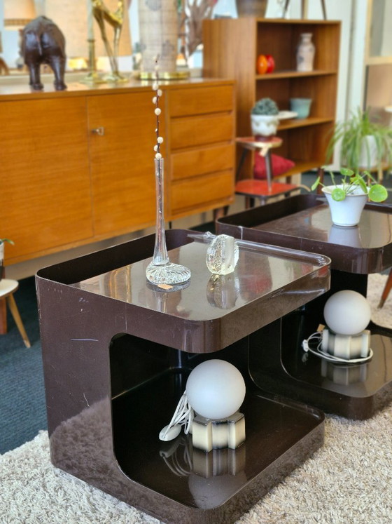 Tavolini mobili Space age "Game" Marcello Siard – Metallo, Plastica (photo 10 of 11)