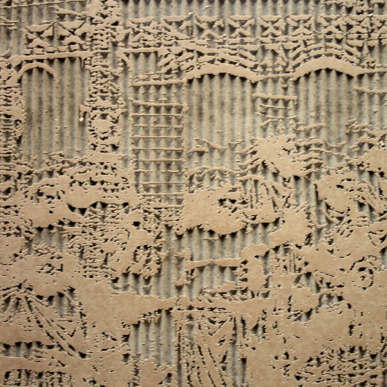 Image 1 of Achille ATTARD - Laser engraving on honeycomb cardboard