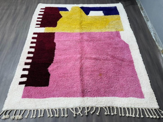 Image 1 of Marokkanischer Teppich aus Naturleinen, 300 x 150 cm 