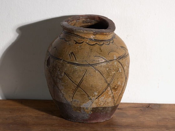 Vaso antico cinese in gres smaltato – Cina, circa 1890 – Vasi, Rustic (photo 24 of 40)