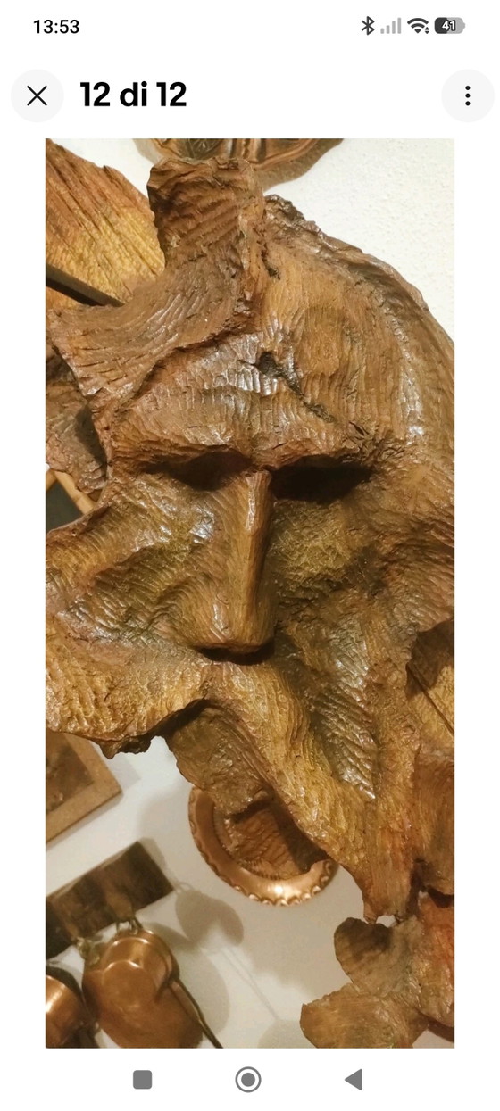 Olive Root Sculpture, Dating Back to 1980, Entitled "SACRED TOTEM" (Palazzo Barberini - Rome Exhibition (photo 12 of 12)