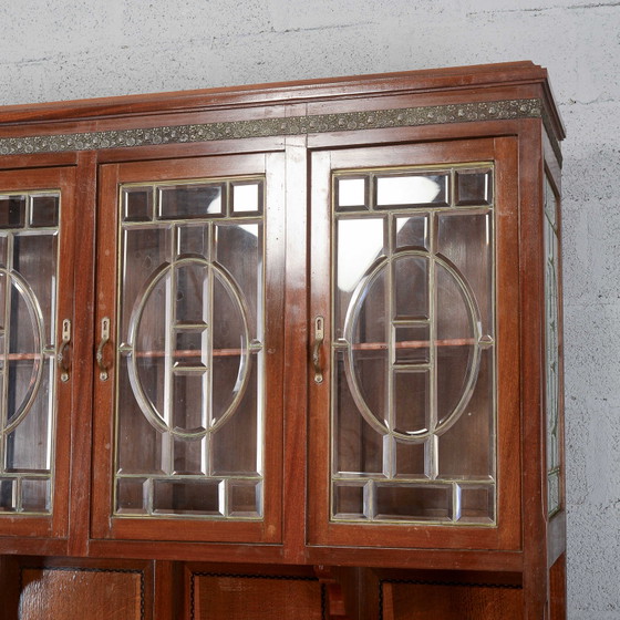 Vaisselier deux pièces avec plateau en marbre – Métal, Art Nouveau (photo 10 of 14)