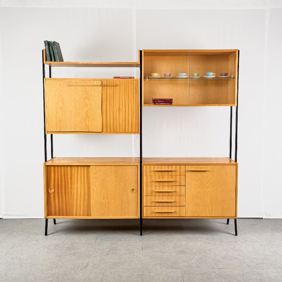 Vintage Modulaire Wandkast, jaren 60, Tsjechoslowakije – Wood (photo 2 of 24)
