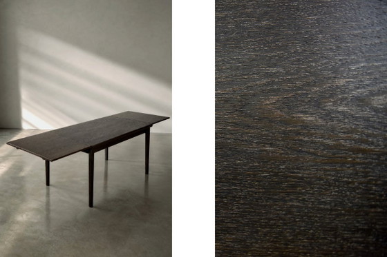 Vintage Mid-Century Danish Modern Oak Wood Folding Dining Table from Am Møbler, 1960s (photo 7 of 21)