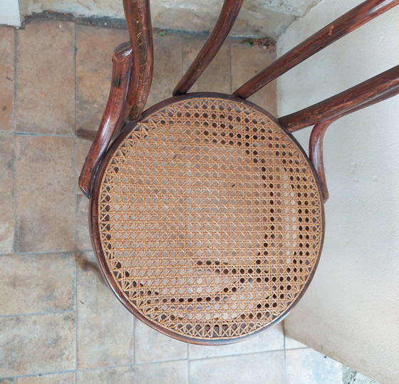 Image 1 of Set of 2 Original Sautto and Liberale Thonet Benwood Bistro Chairs 1940's