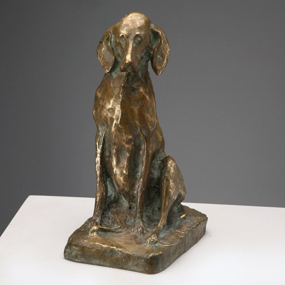 Image 1 of Bronze Dog by Paolo Petrovitch Troubetzkoy