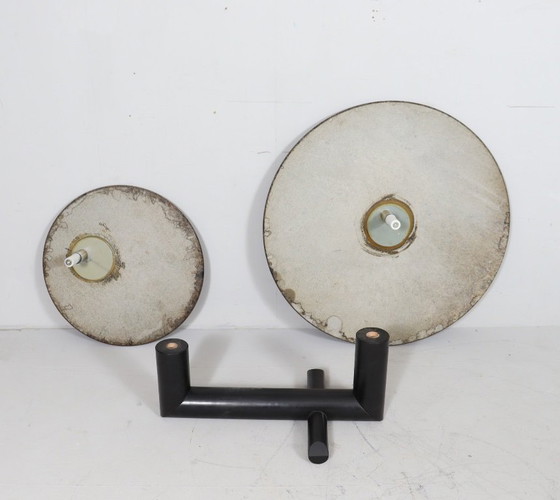 Image 1 of Mesa de centro escultural de granito y madera al estilo de UP&UP, Italia años 80