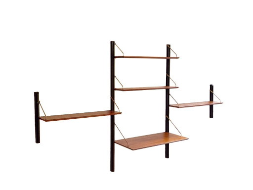 Vintage 3-Piece Wall System with Desk by Louis Van Teeffelen