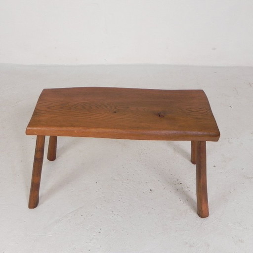 Vintage Beistelltisch aus einem Baumstamm aus Holz, 1960er Jahre