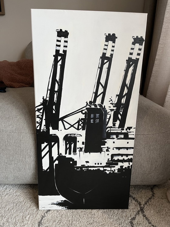 Image 1 of Painting Rotterdam harbor GovArt