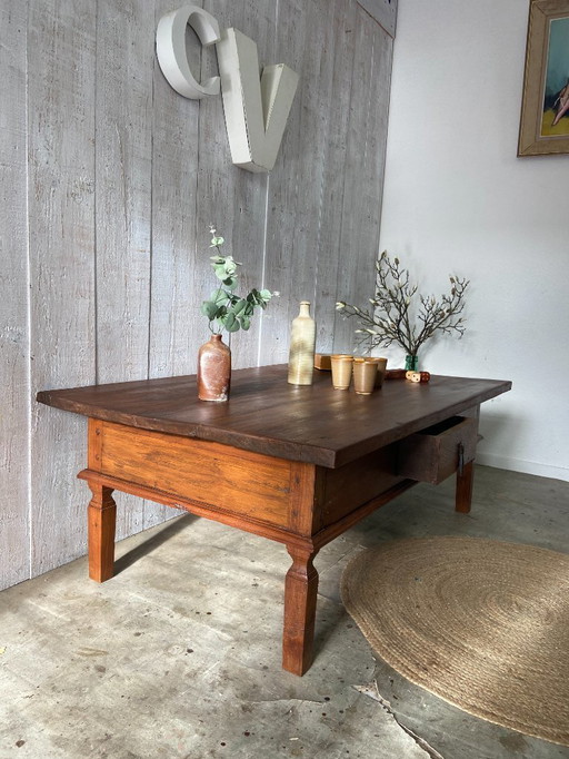 Gran mesa de centro vintage