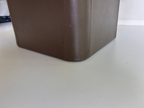 Image 1 of Travertine leather coffee table