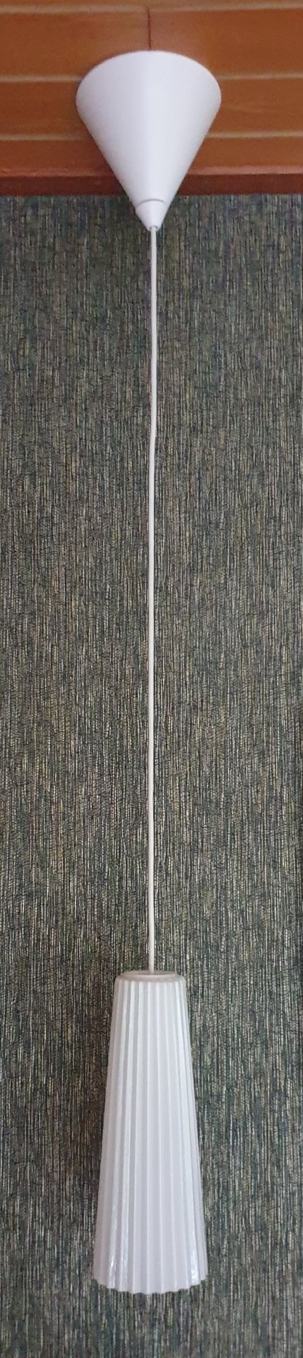 Image 1 of 2x Lamp - TYP T0712 - Opaline glas plissé - Ikea / 365+ Lunta 11