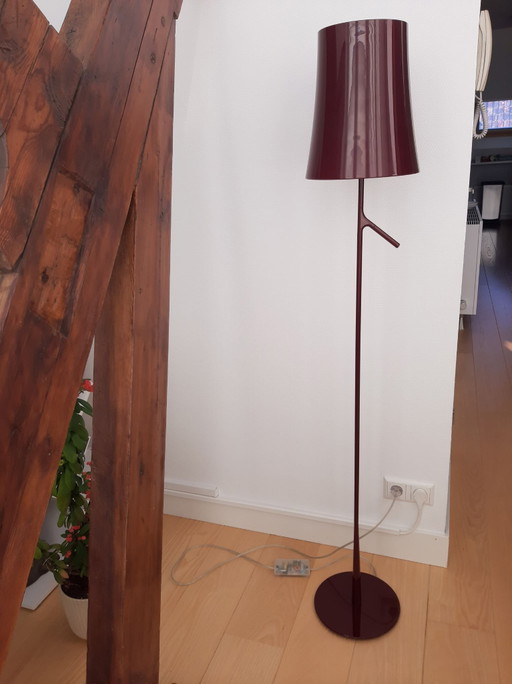 Foscarini Birdie Dimmer Lettura, rosso scuro