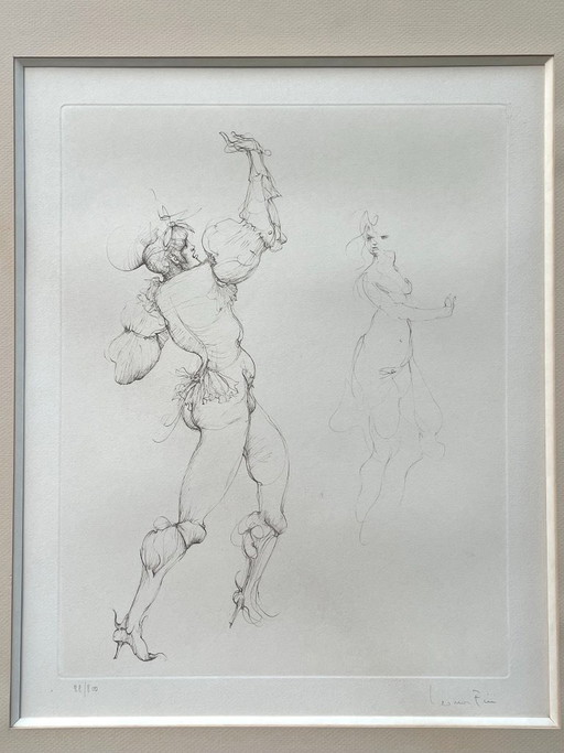 Leonor Fini – Couple (Rare Gravure) – kunst, Paper (photo 2 of 8)