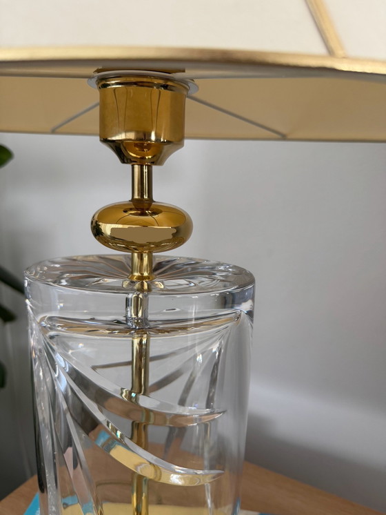 Image 1 of Lampada in vetro in stile Regency con elementi dorati