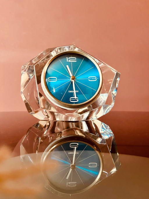 Uniek! Mercedes kristallen klok