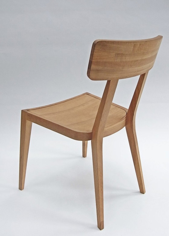 Image 1 of Giulio & Giulia, set di 2 sedie di Lambert Home, in rovere naturale, pezzi unici!!