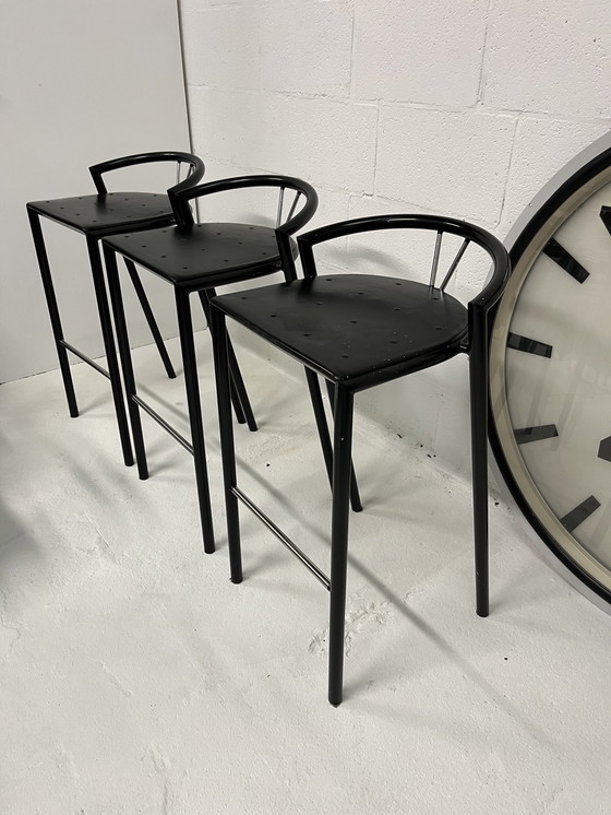 Image 1 of 3X Postmodern Bar Stools Bent Krogh, Magnus Olesen