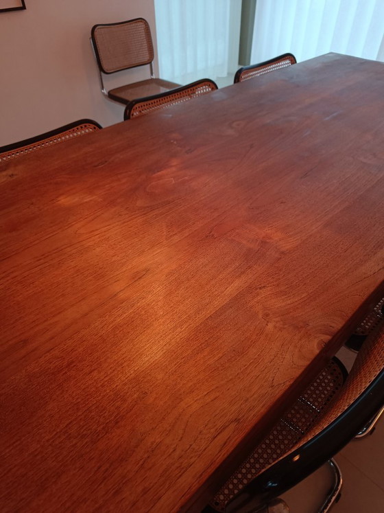Image 1 of Heavy Solid Teak Dining Table (200x100)