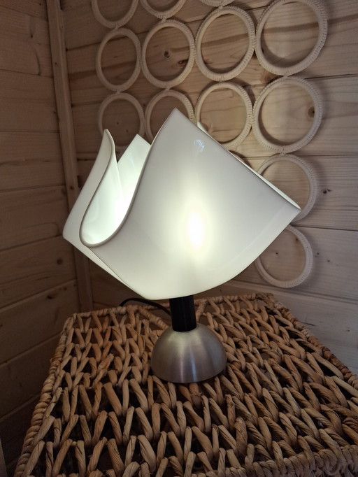 Vintage 70s handkerchief lamp plexiglass