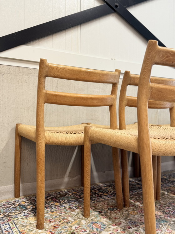 Image 1 of Ensemble de salle à manger Niels Otto Møller - modèle 84 chaises 4+1