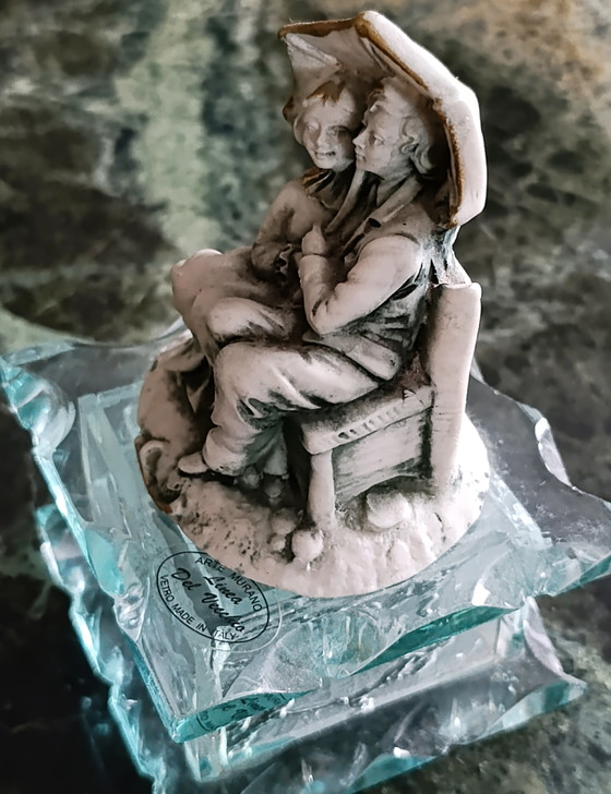 Statuetta vintage di Murano raffigurante due innamorati, 14 cm. – Linea Del Vecchio, Oggetti decorativi (photo 3 of 10)