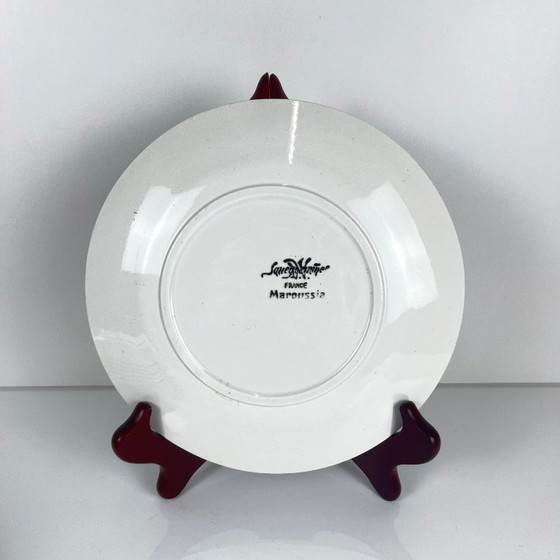 Image 1 of Ensemble de 7 assiettes à dessert Sarreguemines « Maroussia », début du XXe siècle