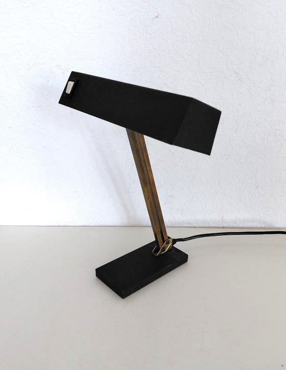Image 1 of Pfaffl desk lamp model 833 in brown