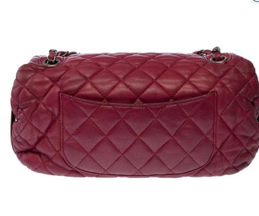 Borsa CHANEL Timeless/Classique in cuoio Bordeaux - 100412