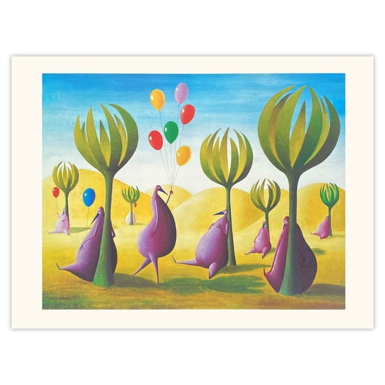 Image 1 of Nicole AVEZARD Le Ballonnier Siebdruck 1993