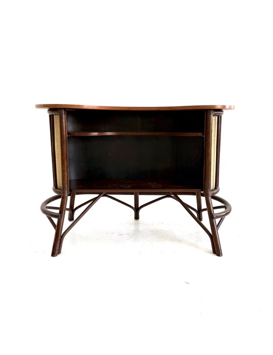 Mobile bar vintage in manou e rattan, Danimarca anni '60 – Sgabelli da bar, Copper (photo 7 of 14)