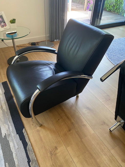 2 x Molinari Accademia Armchairs Black