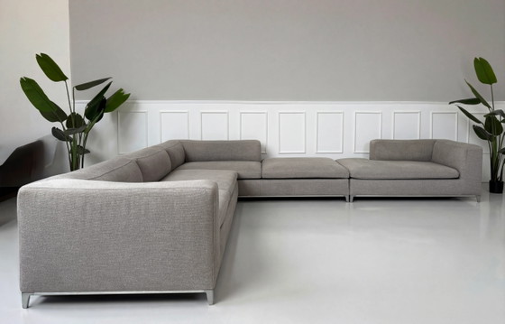 Image 1 of B&B Italia Michel Designer Sofa Couch Grau Stoff Ecksofa