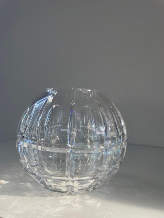 Image 1 of Cut crystal sphere vase