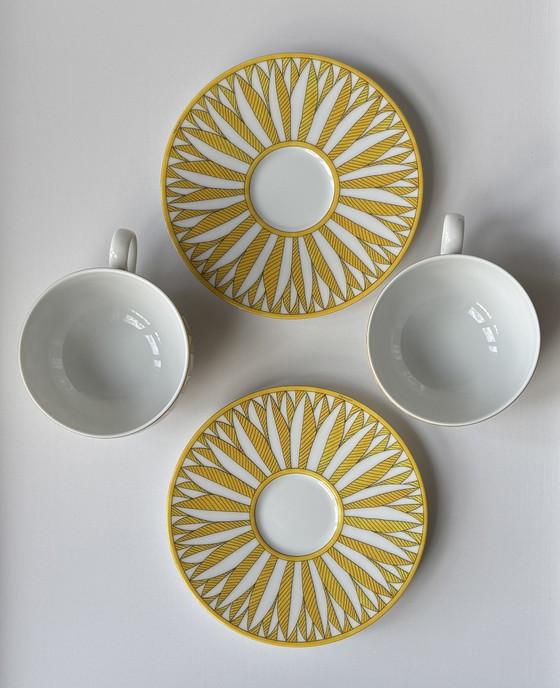 Image 1 of Soleil d'Hermès teacups and saucers
