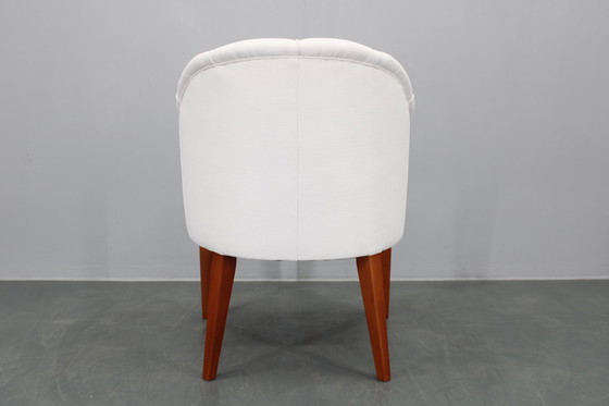 Image 1 of Vintage lederen gerestaureerde fauteuil, Tsjecho-Slowakije