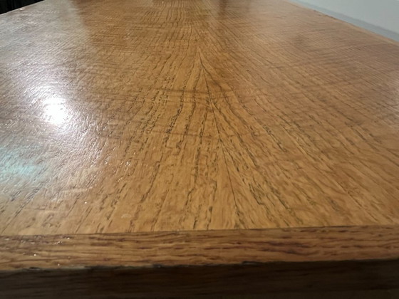 Image 1 of Vintage Frans schoolbureau in de stijl van Jean Prouvé