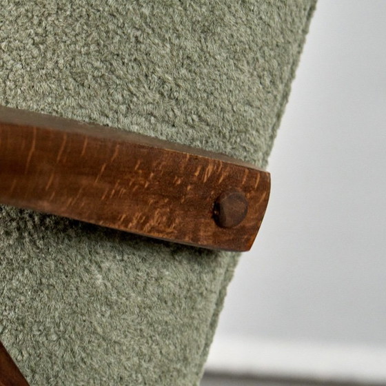 Iconic Armchair by Mieczysław Puchała, 1960s, Poland – Textile, Wood (photo 14 of 17)
