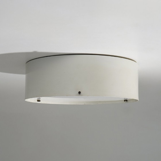 Image 1 of White ceiling lamp by Bruno Gatta for Stilnovo, 1950s - 2 AVAILABLE