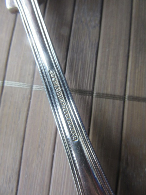 Image 1 of Berry Spoon EPNS A1 Sheffield England Silverplate Art Nouveau Style