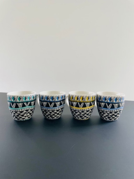 Image 1 of Set di 4 tazze di design finlandese con grafica