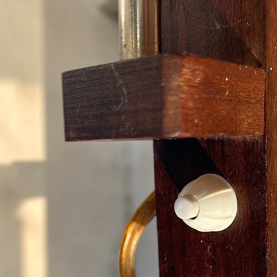 Lampe murale extensible accordéon en bois de style scandinave, en forme de ciseaux, avec prise électrique, (photo 8 of 11)