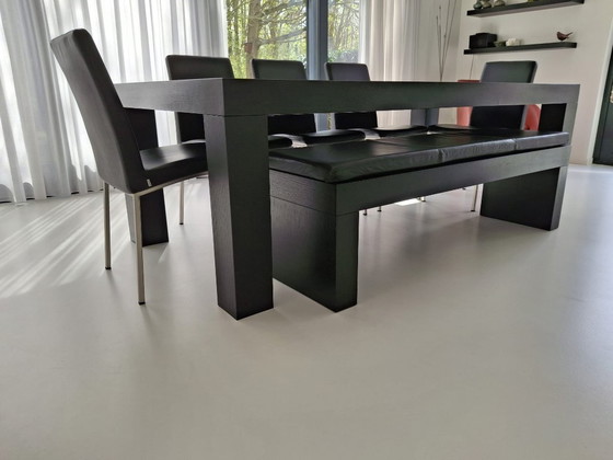 Image 1 of Boconcept Table 220x110 cm, 75 cm High incl. chairs (Vega 1310) and bench