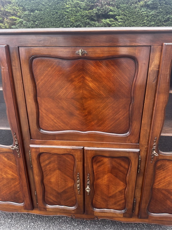 Image 1 of Scrivania in legno di ciliegio in stile Luigi XV - produzione del XX secolo